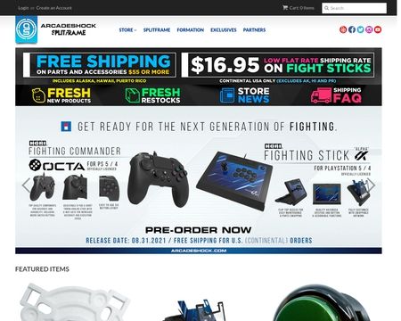 website thubmnail of ArcadeShock