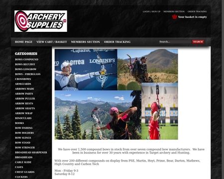 website thubmnail of Archery Supplies