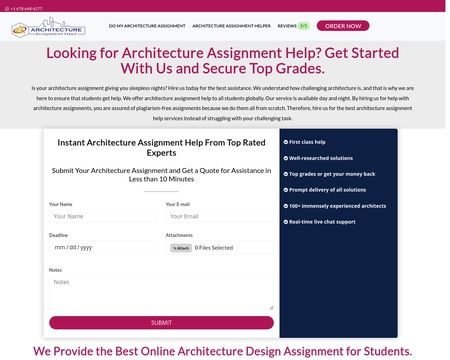 website thubmnail of Architecture Assignment Help