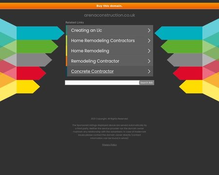 website thubmnail of ArenaConstruction.co.uk