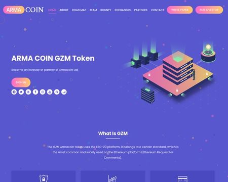 website thubmnail of Armacoin.info