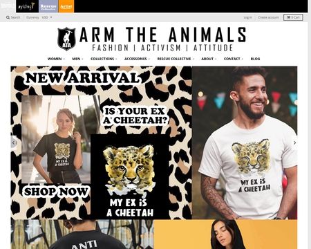 website thubmnail of Arm The Animals