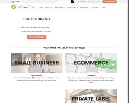 website thubmnail of AromaEasy