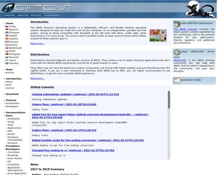 website thubmnail of Aros.org