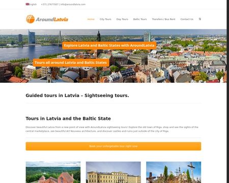 website thubmnail of Aroundlatvia