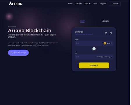 website thubmnail of Arrano.network