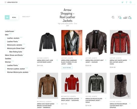 website thubmnail of Arrow Shopping