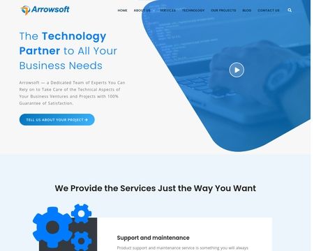 website thubmnail of Arrowsoft.co