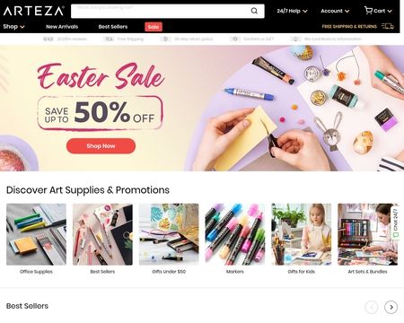 website thubmnail of Arteza