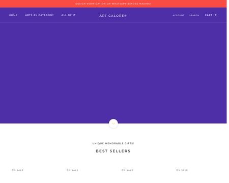 website thubmnail of Art Galore