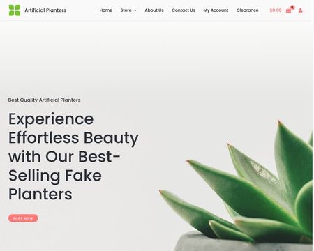 website thubmnail of Artificial Planters