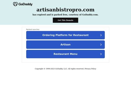 website thubmnail of ArtisanBistroPro