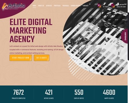 website thubmnail of Artisticwebstudios