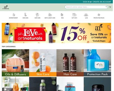 website thubmnail of ArtNaturals