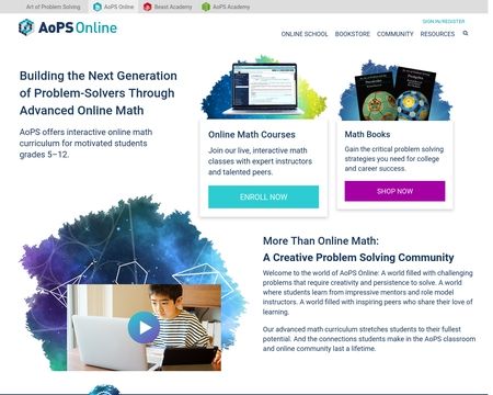 website thubmnail of Art Of Problem Solving