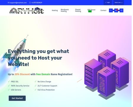 website thubmnail of ARYHost