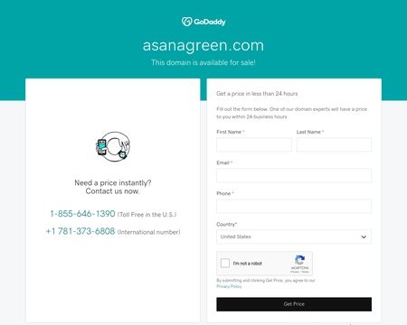 website thubmnail of Asanagreen