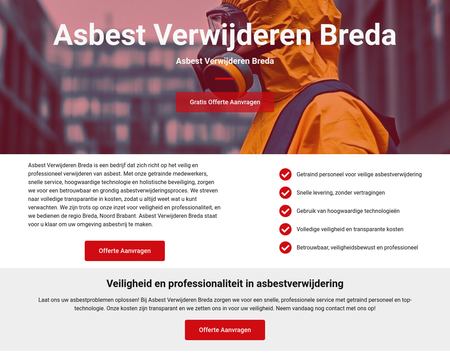 website thubmnail of Asbest Verwijderen Breda