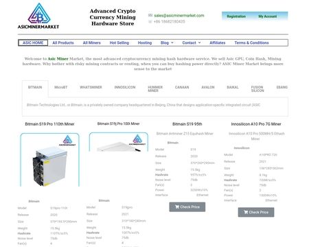 website thubmnail of AsicMinerMarket
