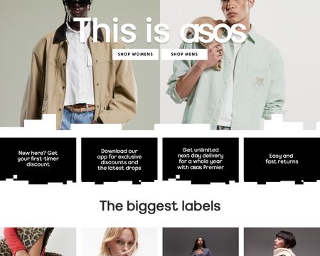 website thubmnail of ASOS UK