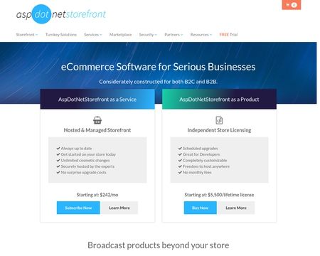 website thubmnail of AspDotNetStorefront