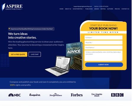 website thubmnail of Aspireghostwriting