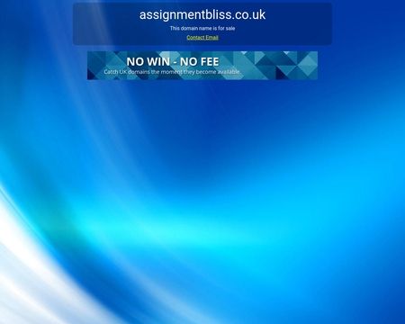 website thubmnail of Assignment Bliss