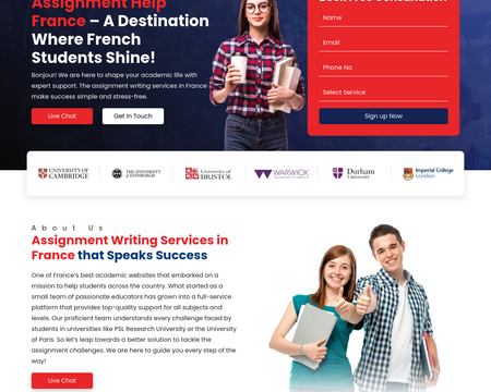 website thubmnail of Assignment Help France
