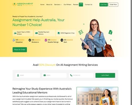 website thubmnail of Assignment Help Australia
