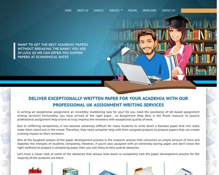 website thubmnail of Assignment Help Deal