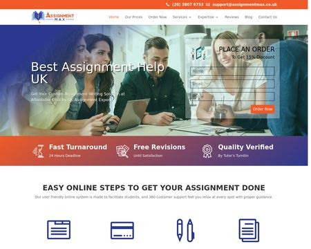 website thubmnail of Assignmentmax.co.uk