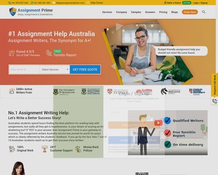 website thubmnail of Assignment Prime