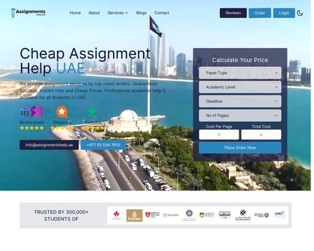 website thubmnail of Assignmentshelp.ae