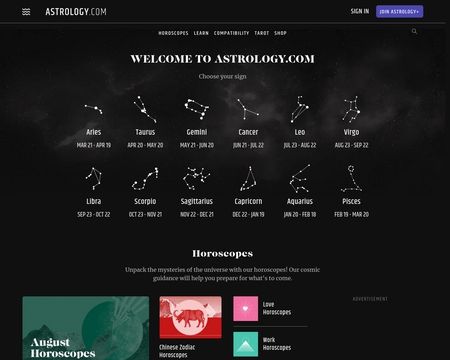 website thubmnail of Astrology Zodiac Signs