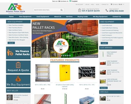 website thubmnail of Atlantapalletrack