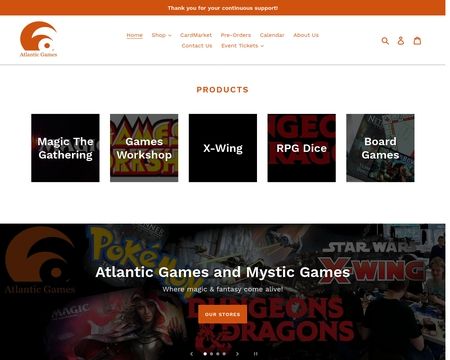 website thubmnail of Atlanticgames.co.uk