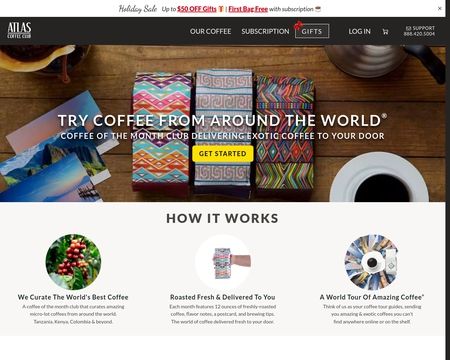 website thubmnail of Atlas Coffee Club