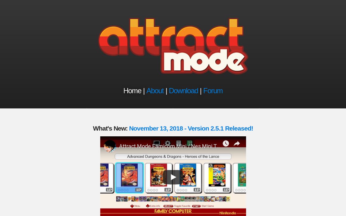 website thubmnail of Attractmode.org