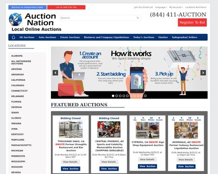 website thubmnail of Auction Nation