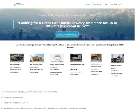 website thubmnail of AuctionResource.org