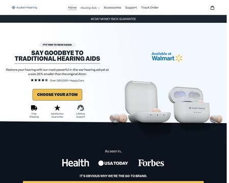 website thubmnail of Audienhearing