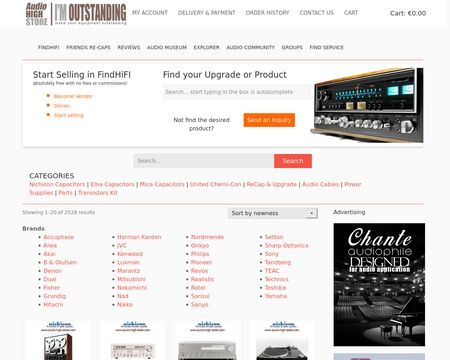 website thubmnail of Audio-high-store