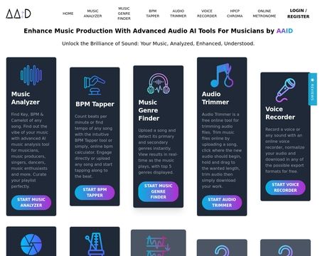 website thubmnail of Audio AI Dynamics