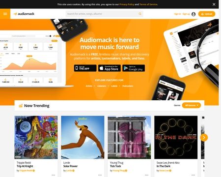 website thubmnail of Audiomack