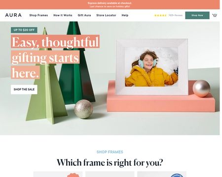 website thubmnail of Aura Frames