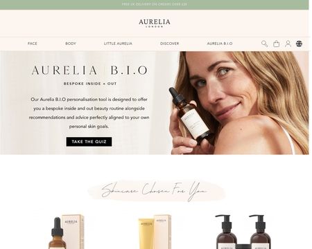 website thubmnail of Aureliaskincare