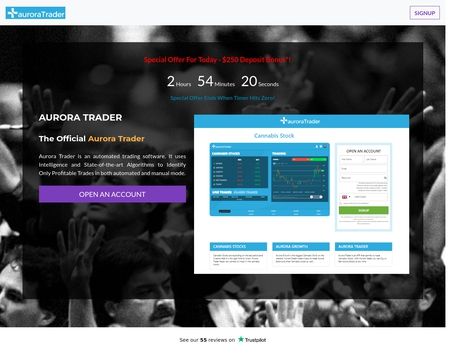 website thubmnail of Aurora-trader