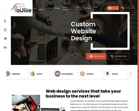 website thubmnail of Aussiewebsite.com.au