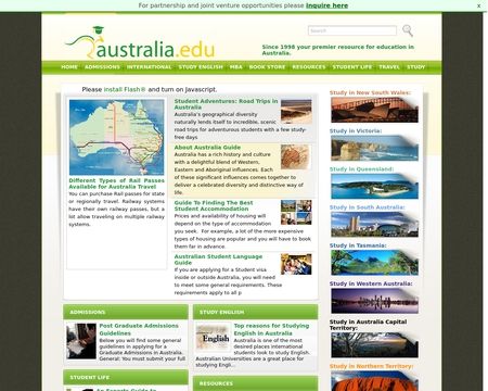 website thubmnail of Australia.edu