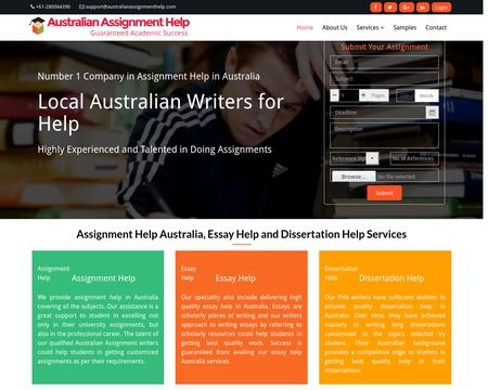 website thubmnail of Australian Assignment Help